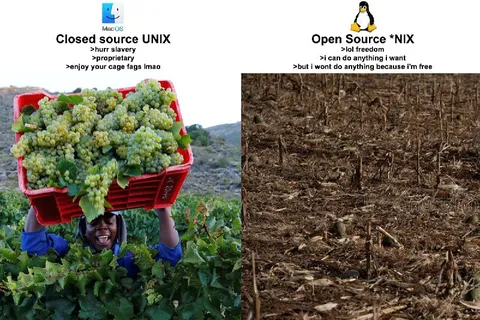 Closed Source UNIX vs Open Source UNIX