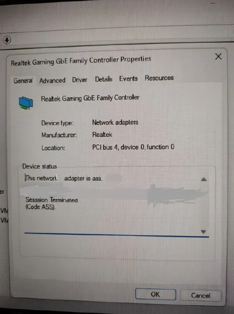 Network Adapter Is Ass