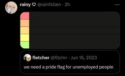 Pride Flag for Unemployed People