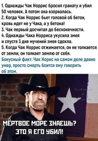 Факты о Чаке Норрисе