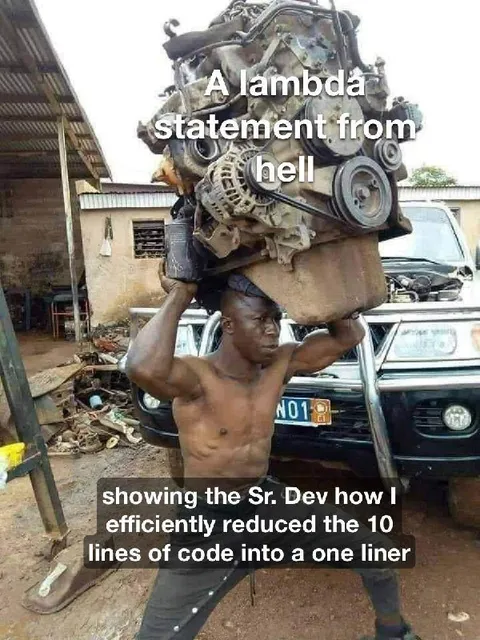 Lambda Statement From Hell