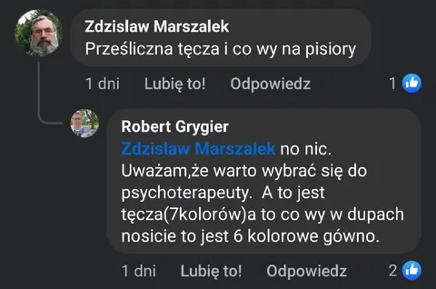 Tęcza i kolorowe gówno