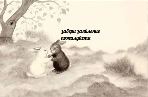 Забери заявление пожалуйста