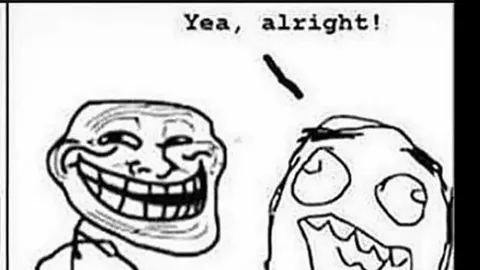 Trollface Faces Judgment Day