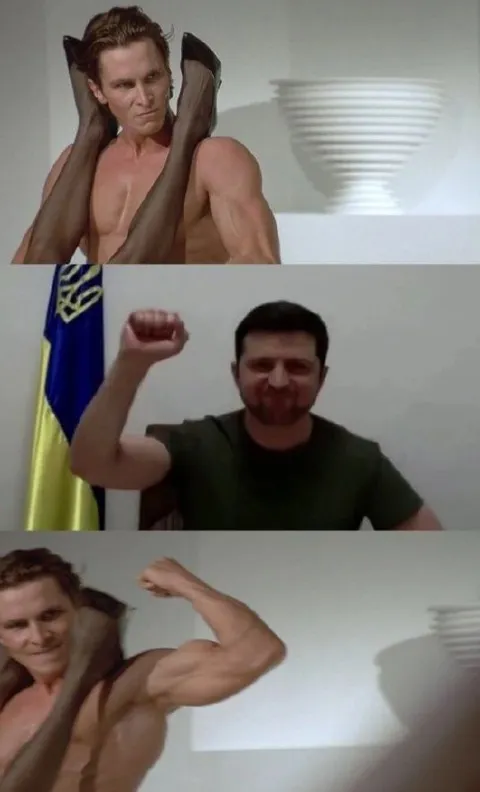 Бэтмен и Зеленский показывают силу