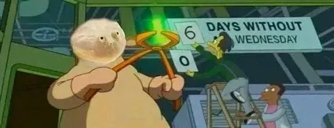 Six Days Without Wednesday