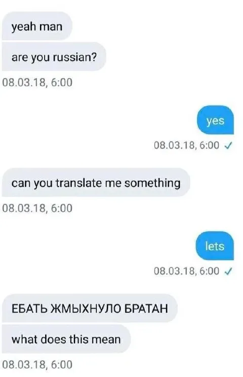 Russian Translation Goes Wrong
