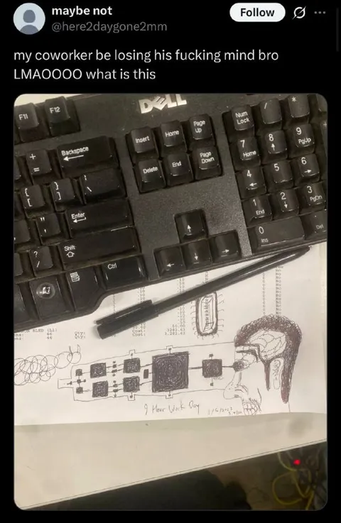 Coworker Losing His Mind