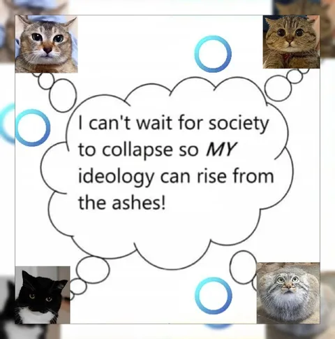 Society Collapse Ideology Cats