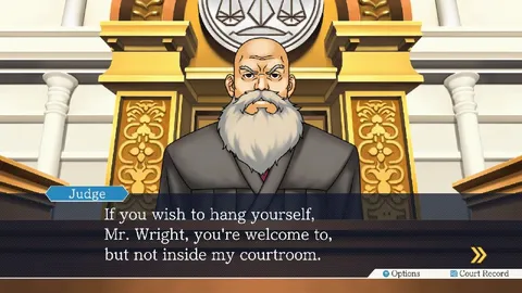 Judge's Courtroom Hang Yourself Warning