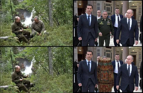 Путин заменил человека ковром