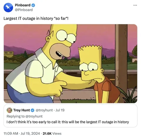 Largest IT Outage So Far