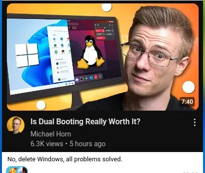 Delete Windows, Problem Solved