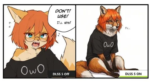 DLSS 5 Fox Transformation