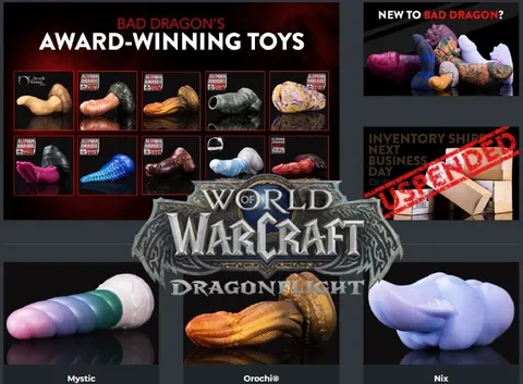 Bad Dragon World of Warcraft Toys