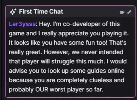 Developer Roasts the Worst Player