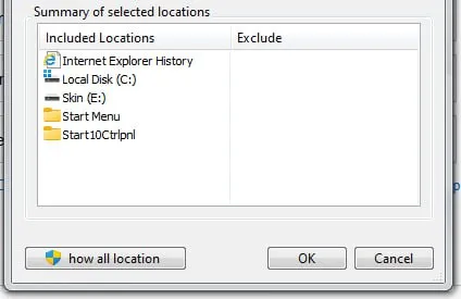 How All Location Button