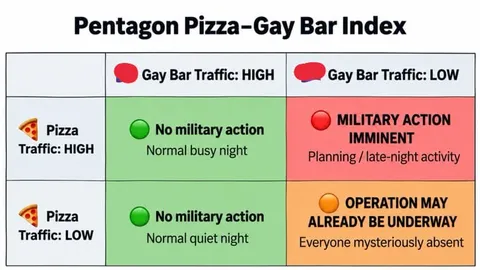 Pentagon Pizza-Gay Bar Index