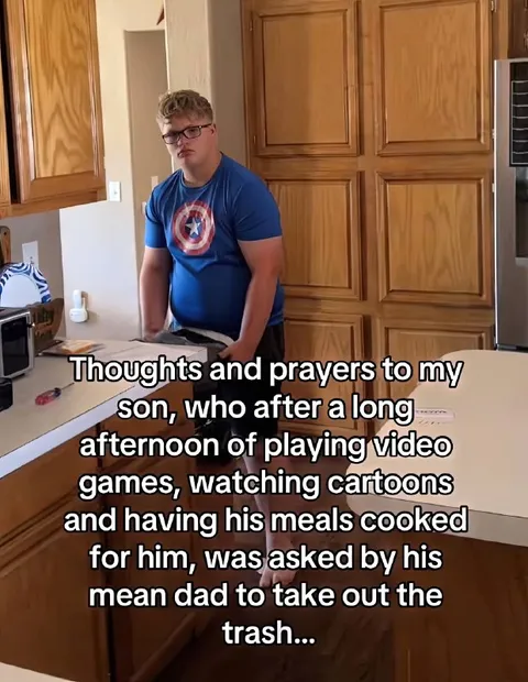 Son Asked to Take Out Trash
