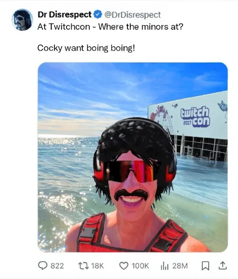 Dr Disrespect Searches for Minors