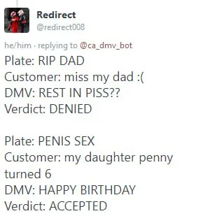 DMV License Plate Verdicts