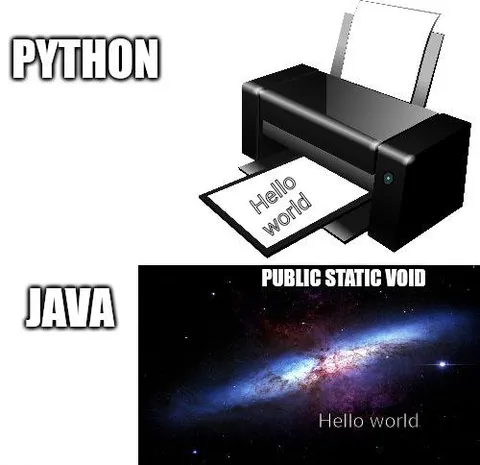Python Printer vs Java Galaxy
