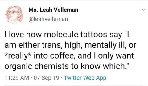 Molecule Tattoo Identity Joke