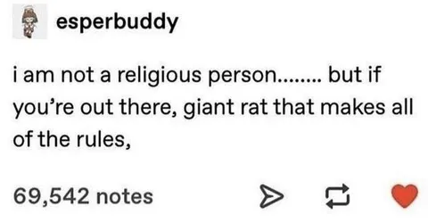 Giant Rat That Makes All the Rules
