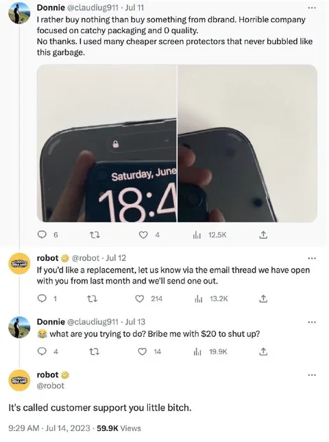 Customer Support Calls Him a Bitch