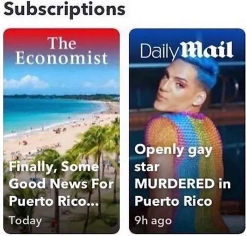 Economist Good News vs Daily Mail