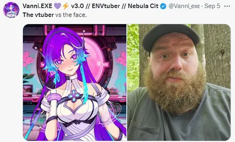 The VTuber Versus the Face