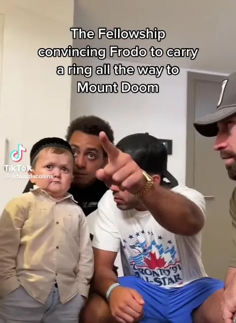 The Fellowship Convincing Frodo