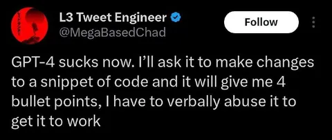 GPT-4 Sucks at Code Changes