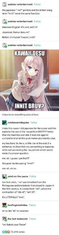 Kawaii Desu Innit Bruv