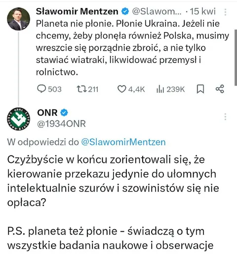 Planeta płonie, a Polska się zbroi
