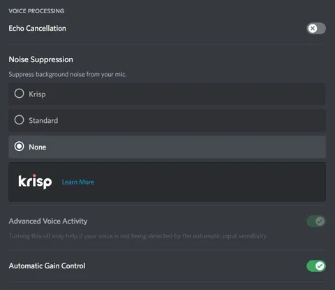 Discord Voice Settings Meme