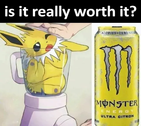 Pikachu Monster Energy Blender