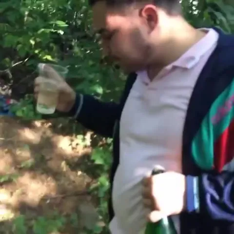 Пьяный поход в лесу