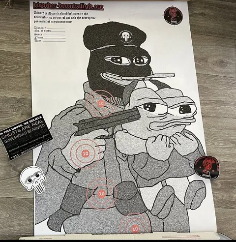 Masked Pepe With a Gun