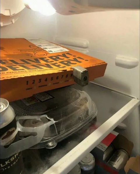 Padlocked Pizza Box