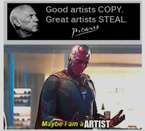 Vision Says Maybe I Am an Artist