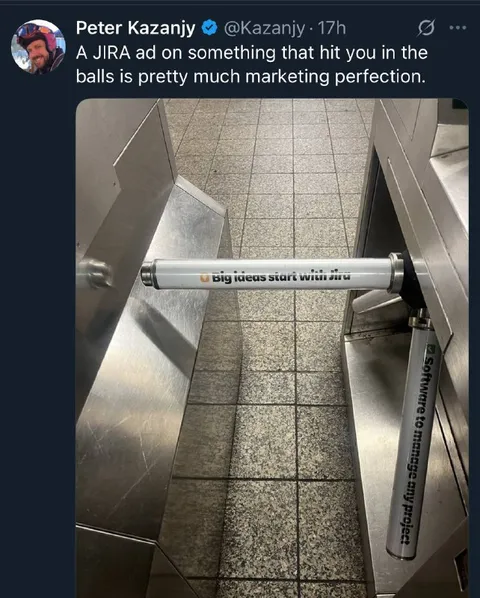 JIRA Ad at the Ball Level