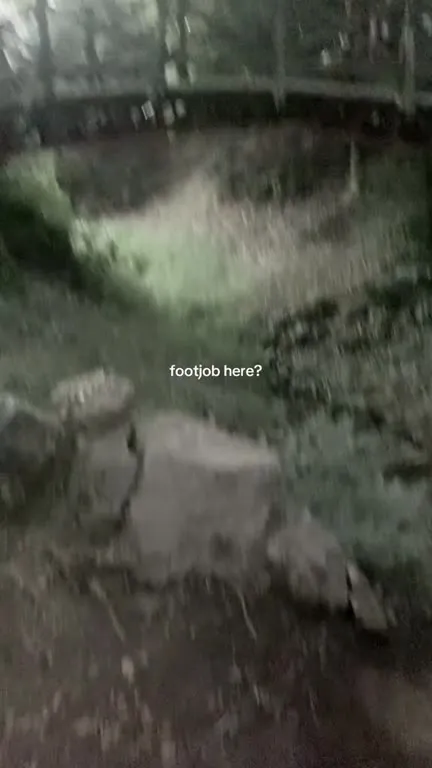 Footjob Here? Forest Walk