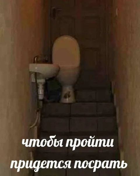 Чтобы пройти, придется посрать