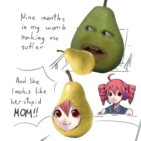Stupid Mom Pear Baby