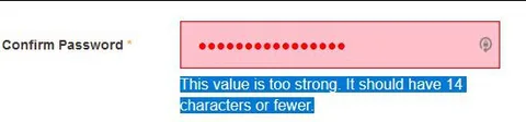 Password Too Strong