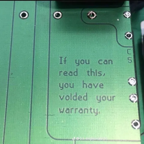 Voided Warranty Circuit Board