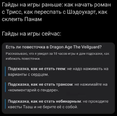 Гайды на игры раньше и сейчас