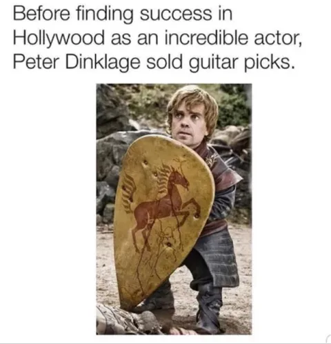 Peter Dinklage Sold Guitar Picks