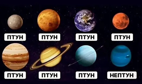 Планеты с одинаковыми подписями